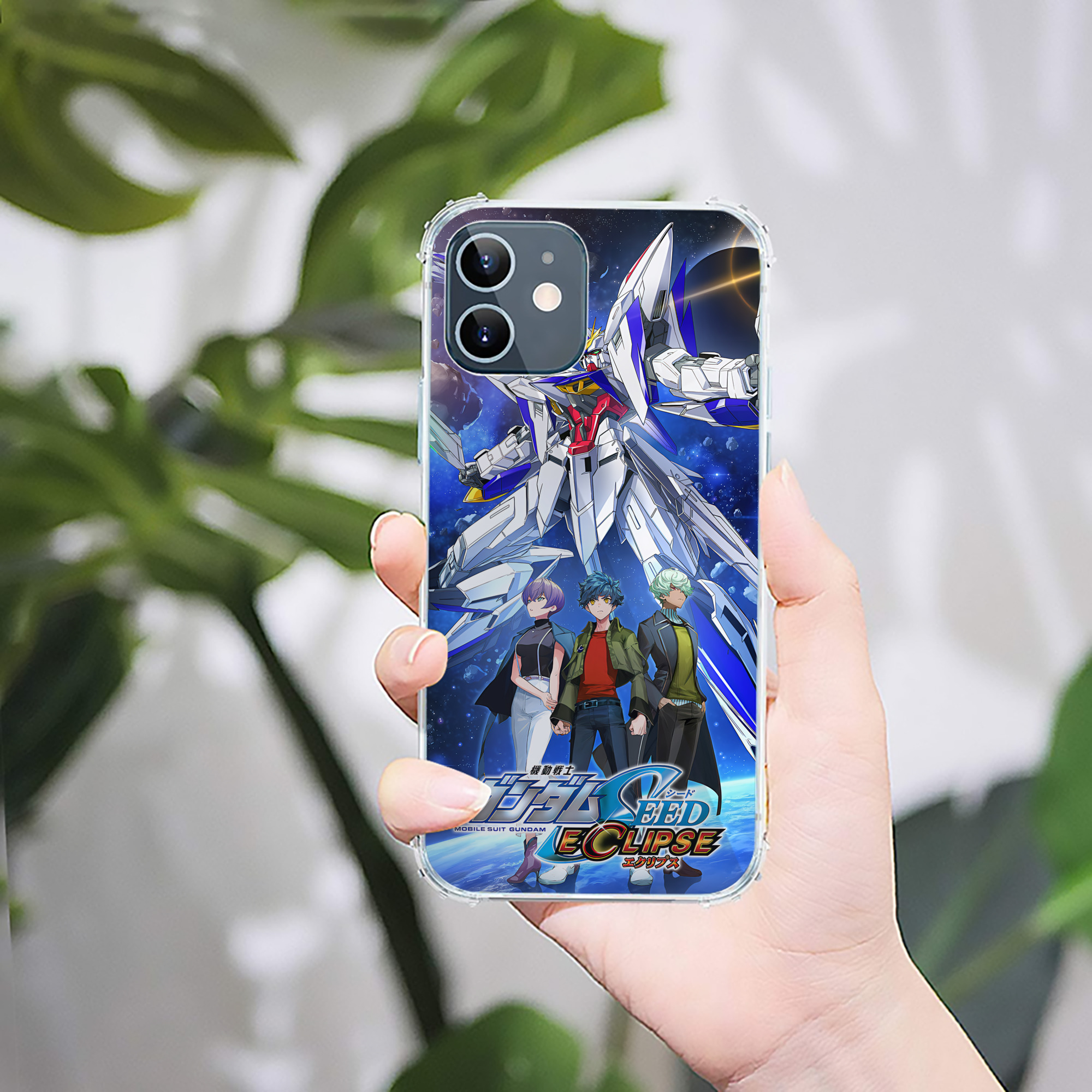 （画像用） 機動戦士ガンダム Mobile Suit Gundam 【iPhone 12シリーズ対応】透明スマホケース（クリアソフトケース）